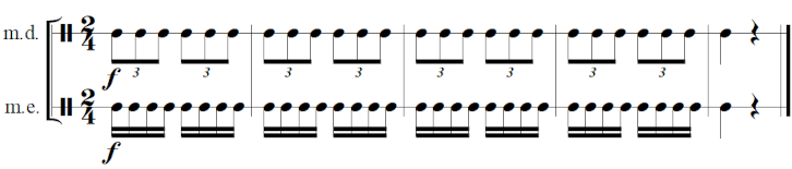Quiálteras contra semicolcheias